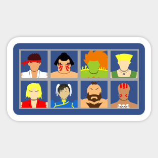 Select Your Character - SF2 Sticker